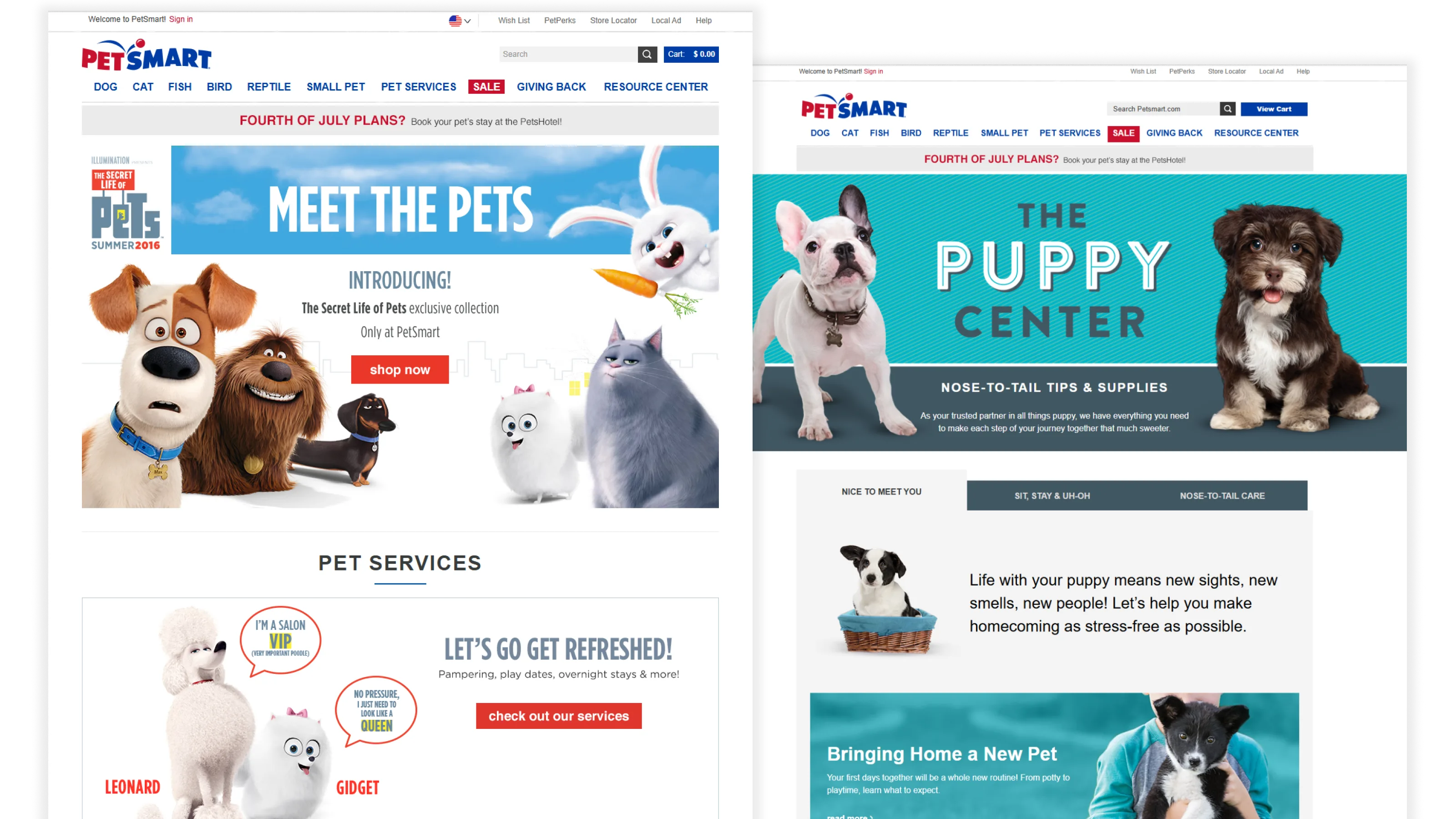 PetSmart: Homepage & Navigation Redesign — PetSmart case study