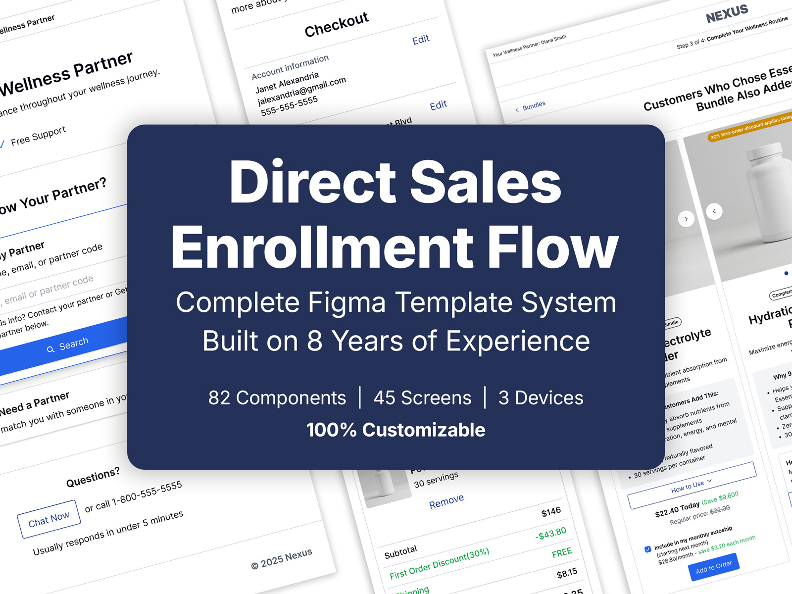 Direct Sales Enrollment Flow Template System