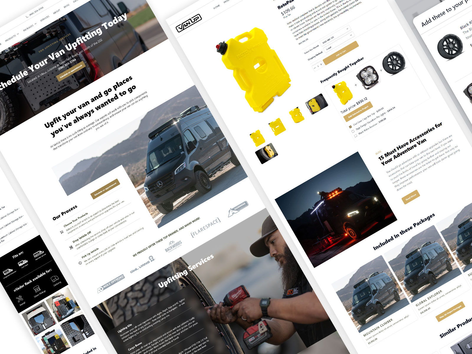 La Mesa RV & Van Up E-Commerce Platform - Project Preview